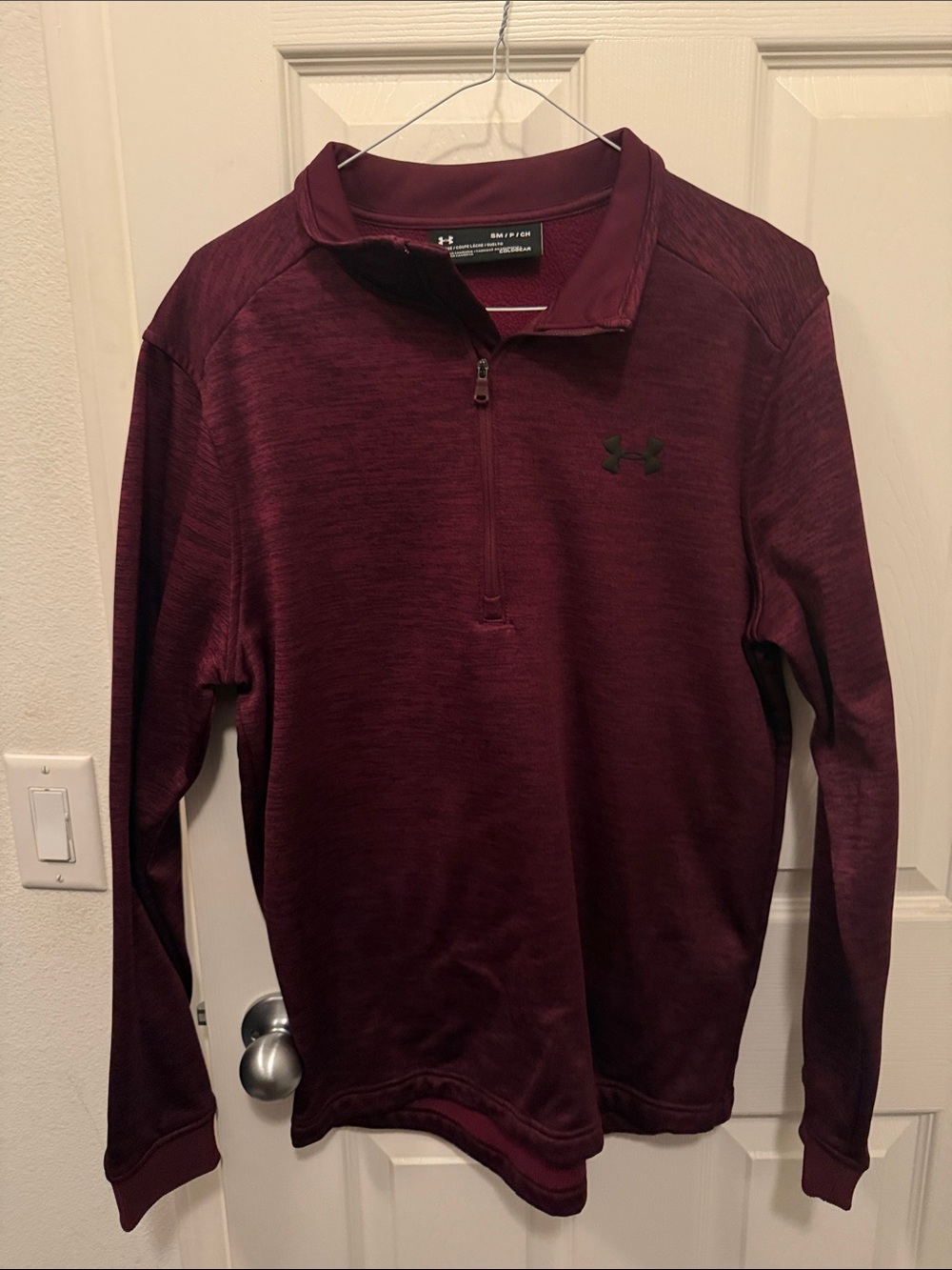 Under Armour Men's Maroon Quarter Zip Pullover